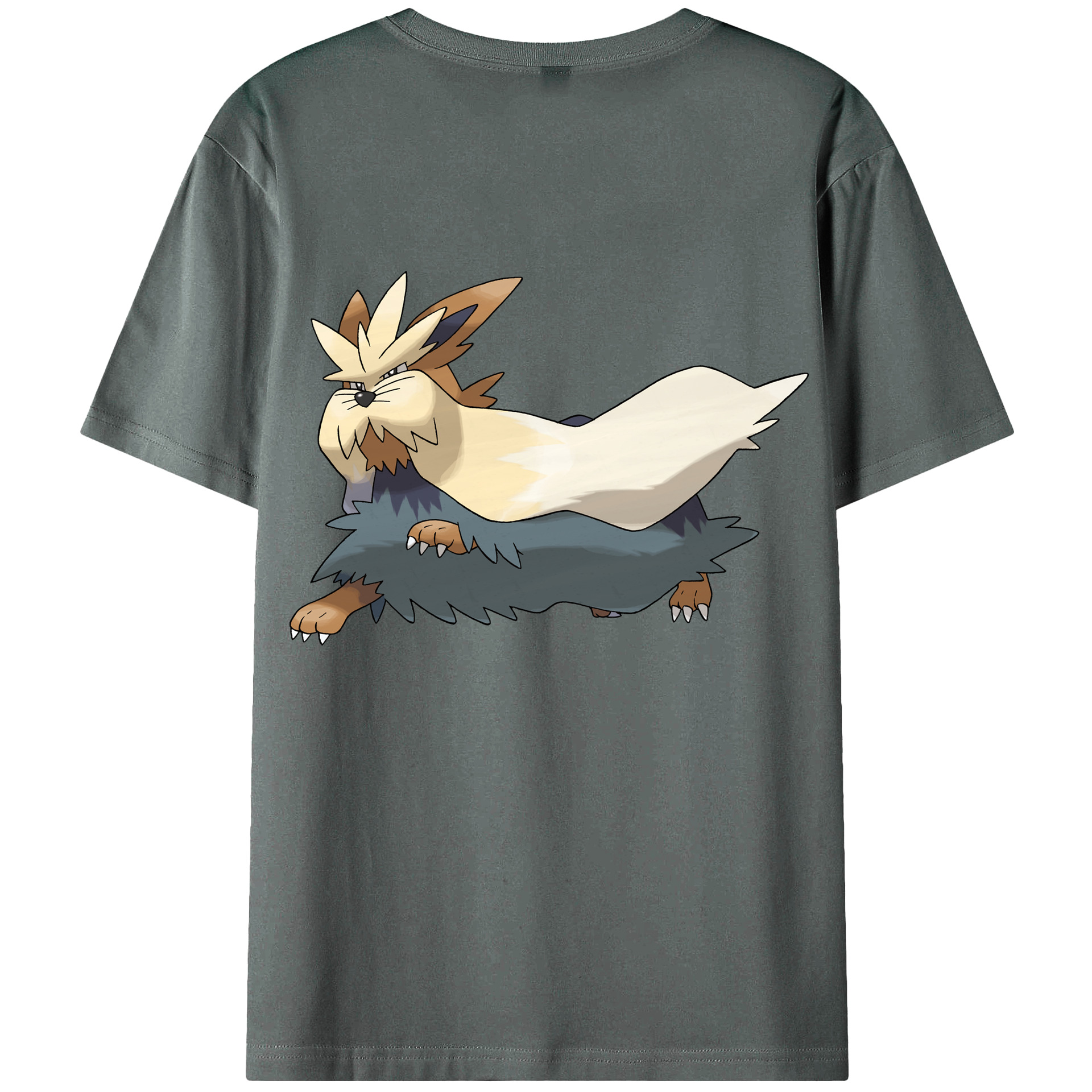 （画像用） ポケットモンスター Pokémon 綿100％ メンズ半袖Tシャツ（バックプリント） 通気性